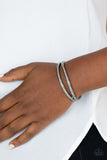 A Show of FIERCE - Black Bracelet - Paparazzi Accessories Bracelet Bedazzle Me Pretty Mobile Fashion Boutique