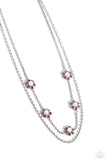 A SQUARE Beauty - Purple Necklace - Paparazzi Accessories Necklace Bedazzle Me Pretty Mobile Fashion Boutique