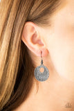 A Taste For Texture - Black Earrings - Paparazzi Accessories Earrings Bedazzle Me Pretty Mobile Fashion Boutique