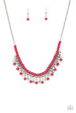A Touch of CLASSY - Pink Necklace - Paparazzi Accessories Necklace Bedazzle Me Pretty Mobile Fashion Boutique