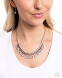A Touch of CLASSY - Silver Necklace - Paparazzi Accessories Necklace Bedazzle Me Pretty Mobile Fashion Boutique