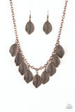 A True Be-LEAF-er - Copper Necklace - Paparazzi Accessories Necklace Bedazzle Me Pretty Mobile Fashion Boutique