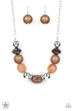 A Warm Welcome - Brown Necklace - Paparazzi Accessories Necklace Bedazzle Me Pretty Mobile Fashion Boutique