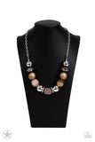 A Warm Welcome - Brown Necklace - Paparazzi Accessories Necklace Bedazzle Me Pretty Mobile Fashion Boutique