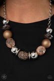 A Warm Welcome - Brown Necklace - Paparazzi Accessories Necklace Bedazzle Me Pretty Mobile Fashion Boutique