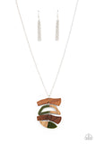 A WOODWORK In Progress - Green Necklace - Paparazzi Accessories Necklace Bedazzle Me Pretty Mobile Fashion Boutique