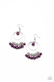 New York Attraction - Purple Earrings - Paparazzi Accessories