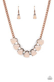 Above The Clouds - Copper Necklace - Paparazzi Accessories Necklace FS-Bedazzle Me Pretty Mobile Fashion Boutique