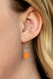 Above The Clouds - Orange Necklace - Paparazzi Accessories Necklace Bedazzle Me Pretty Mobile Fashion Boutique