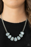 Above The Clouds - Silver Necklace - Paparazzi Accessories Necklace Bedazzle Me Pretty Mobile Fashion Boutique