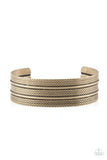 Absolute Amazon - Brass Bracelet - Paparazzi Accessories Bracelet Bedazzle Me Pretty Mobile Fashion Boutique