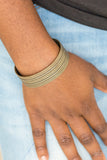 Absolute Amazon - Brass Bracelet - Paparazzi Accessories Bracelet Bedazzle Me Pretty Mobile Fashion Boutique