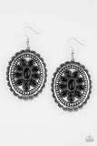 Absolutely Apothecary - Black Earrings - Paparazzi Accessories Earrings Bedazzle Me Pretty Mobile Fashion Boutique