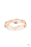 Absolutely Applique - Rose Gold Bracelet - Paparazzi Accessories Bracelet Bedazzle Me Pretty Mobile Fashion Boutique