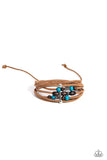 Absolutely WANDER-ful - Blue Bracelet - Paparazzi Accessories Bracelet Bedazzle Me Pretty Mobile Fashion Boutique