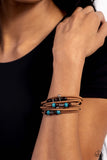 Absolutely WANDER-ful - Blue Bracelet - Paparazzi Accessories Bracelet Bedazzle Me Pretty Mobile Fashion Boutique