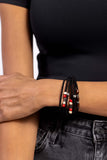 Absolutely WANDER-ful - Red Bracelet - Paparazzi Accessories Bracelet Bedazzle Me Pretty Mobile Fashion Boutique