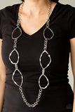 Abstract Artifact - Silver Necklace - Paparazzi Accessories Necklace Bedazzle Me Pretty Mobile Fashion Boutique