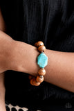 Abundantly Artisan - Blue Bracelet - Paparazzi Accessories Bracelet Bedazzle Me Pretty Mobile Fashion Boutique