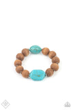 Abundantly Artisan - Blue Bracelet - Paparazzi Accessories Bracelet Bedazzle Me Pretty Mobile Fashion Boutique