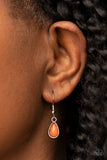 Abundantly Aztec - Orange Necklace - Paparazzi Accessories Necklace Bedazzle Me Pretty Mobile Fashion Boutique