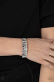 Across The HEIR-Waves - Silver Bracelet - Paparazzi Accessories Bracelet Bedazzle Me Pretty Mobile Fashion Boutique