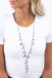 Admirable Array - Silver Necklace - Paparazzi Accessories Necklace Bedazzle Me Pretty Mobile Fashion Boutique