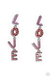 Admirable Assortment - Pink Post Earrings - Paparazzi Accessories Post Earrings Bedazzle Me Pretty Mobile Fashion Boutique