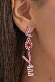 Admirable Assortment - Pink Post Earrings - Paparazzi Accessories Post Earrings Bedazzle Me Pretty Mobile Fashion Boutique