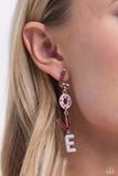 Admirable Assortment - Red Post Earrings - Paparazzi Accessories Post Earrings Bedazzle Me Pretty Mobile Fashion Boutique