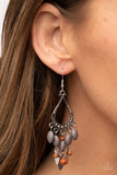 Adobe Air - Silver Earrings - Paparazzi Accessories Earrings Bedazzle Me Pretty Mobile Fashion Boutique