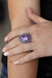Adobe Sunrise - Purple Ring - Paparazzi Accessories Ring Bedazzle Me Pretty Mobile Fashion Boutique