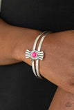 Adobe Sunset - Pink Bracelet - Paparazzi Accessories Bracelet Bedazzle Me Pretty Mobile Fashion Boutique