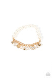 Adorningly Admirable - Gold Bracelet - Paparazzi Accessories Bracelet Bedazzle Me Pretty Mobile Fashion Boutique