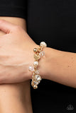 Adorningly Admirable - Gold Bracelet - Paparazzi Accessories Bracelet Bedazzle Me Pretty Mobile Fashion Boutique