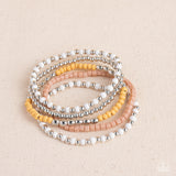 Adventure is Calling - Brown Bracelet - Paparazzi Accessories Bracelet Bedazzle Me Pretty Mobile Fashion Boutique