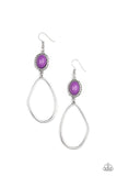 Adventurous Allure - Purple Earrings - Paparazzi Accessories Earrings Bedazzle Me Pretty Mobile Fashion Boutique