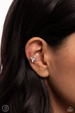 Aerial Advancement - Multi Cuff Earrings - Paparazzi Accessories Post Earrings Bedazzle Me Pretty Mobile Fashion Boutique