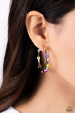 Affectionate Actress - Orange Earrings - Paparazzi Accessories Earrings Bedazzle Me Pretty Mobile Fashion Boutique