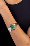 Age of Adventure - Green Bracelet - Paparazzi Accessories Bracelet Bedazzle Me Pretty Mobile Fashion Boutique
