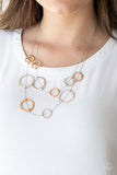 Ageless Aesthetics - Silver Necklace - Paparazzi Accessories Necklace Bedazzle Me Pretty Mobile Fashion Boutique