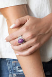 Aint No Mesa High Enough - Purple Ring - Paparazzi Accessories Ring Bedazzle Me Pretty Mobile Fashion Boutique