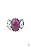 Aint No Mesa High Enough - Purple Ring - Paparazzi Accessories Ring Bedazzle Me Pretty Mobile Fashion Boutique