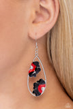 Airily Abloom - Black Earrings - Paparazzi Accessories Earrings Bedazzle Me Pretty Mobile Fashion Boutique