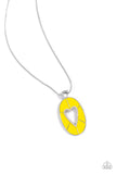 Airy Affection - Yellow Necklace - Paparazzi Accessories Necklace Bedazzle Me Pretty Mobile Fashion Boutique