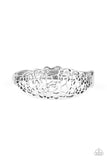 Airy Asymmetry - Silver Bracelet - Paparazzi Accessories Bracelet Bedazzle Me Pretty Mobile Fashion Boutique