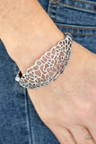 Airy Asymmetry - Silver Bracelet - Paparazzi Accessories Bracelet Bedazzle Me Pretty Mobile Fashion Boutique