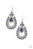 All About Business - Blue Earrings - Paparazzi Accessories Earrings Bedazzle Me Pretty Mobile Fashion Boutique