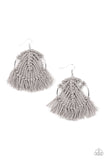 All About MACRAME - Silver Earrings - Paparazzi Accessories Earrings Bedazzle Me Pretty Mobile Fashion Boutique