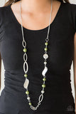All About Me - Green Necklace - Paparazzi Accessories Necklace Bedazzle Me Pretty Mobile Fashion Boutique